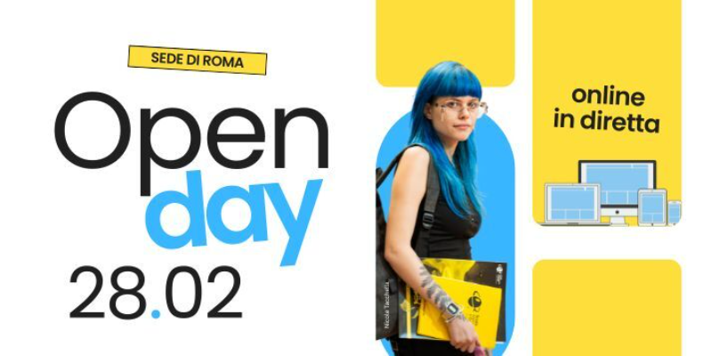 Immagine evento futuro Open Day Online • SEDE ROMA sabato 28 febbraio