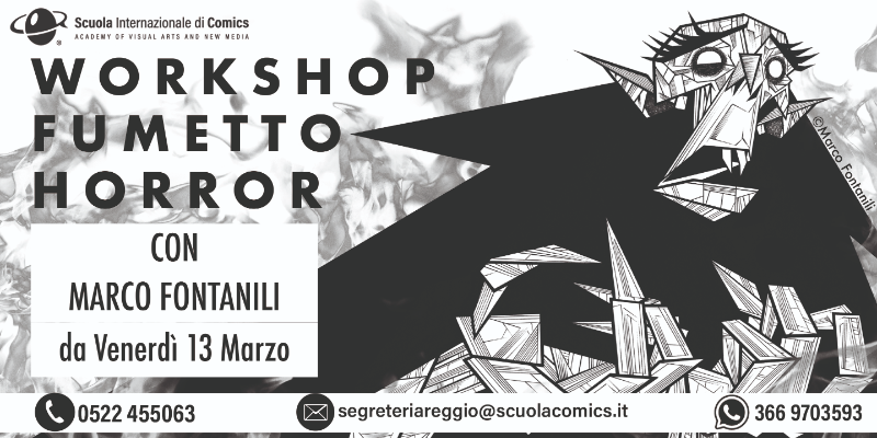 Immagine news Workshop di Fumetto Horror - con Marco Fontanili 